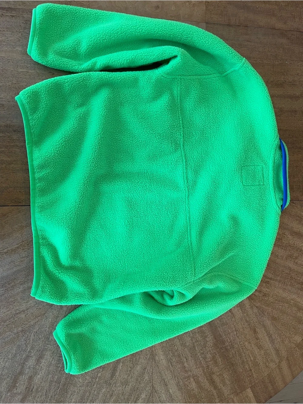 GAP Arctic Fleece Reissue 1/4 Snap Collared Pullover, electric green, Kids L 10